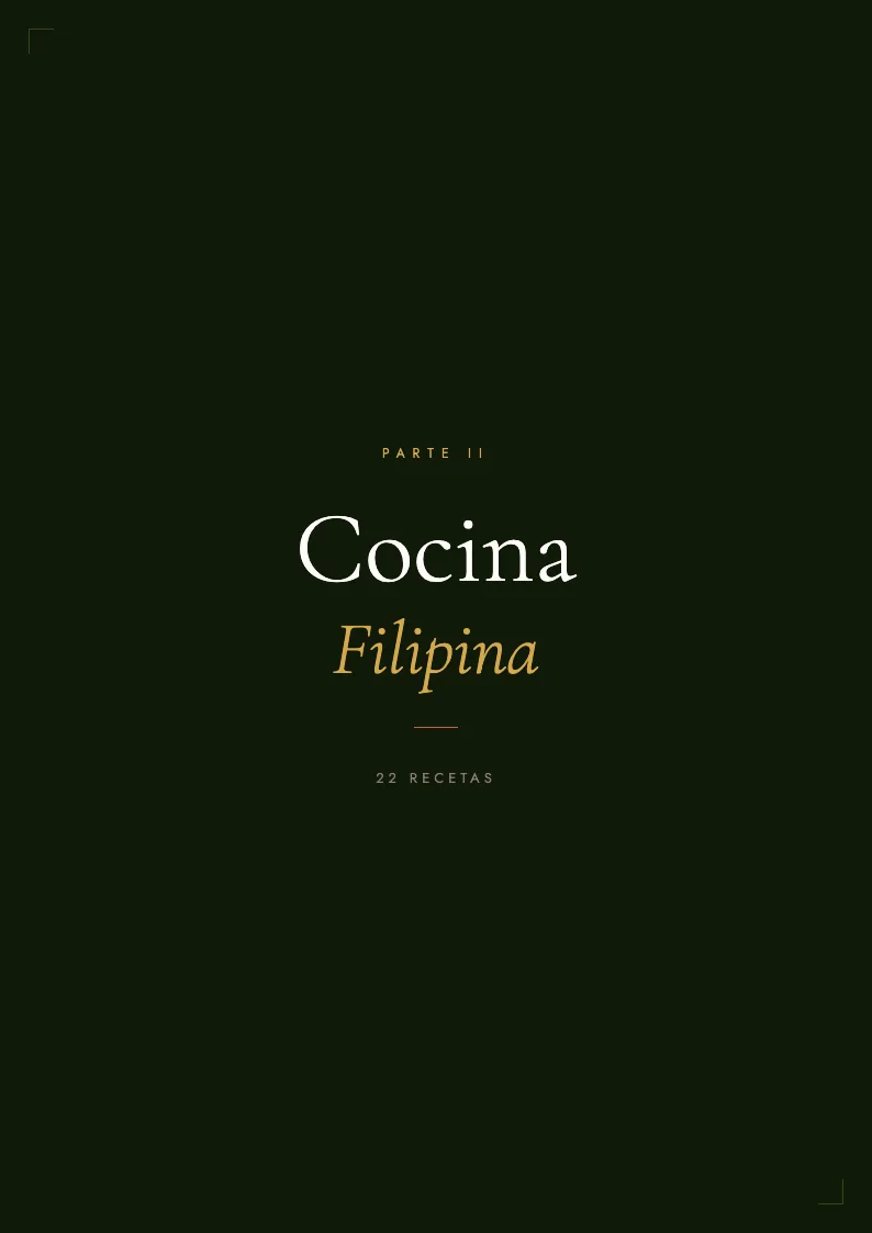 Sección de cocina filipina